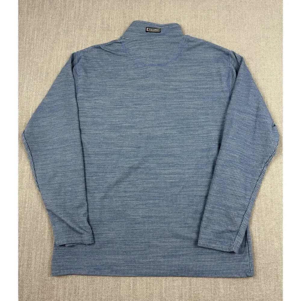 Southern Marsh FieldTec Quarter Zip Pullover Mens Small Blue Performance Shirt